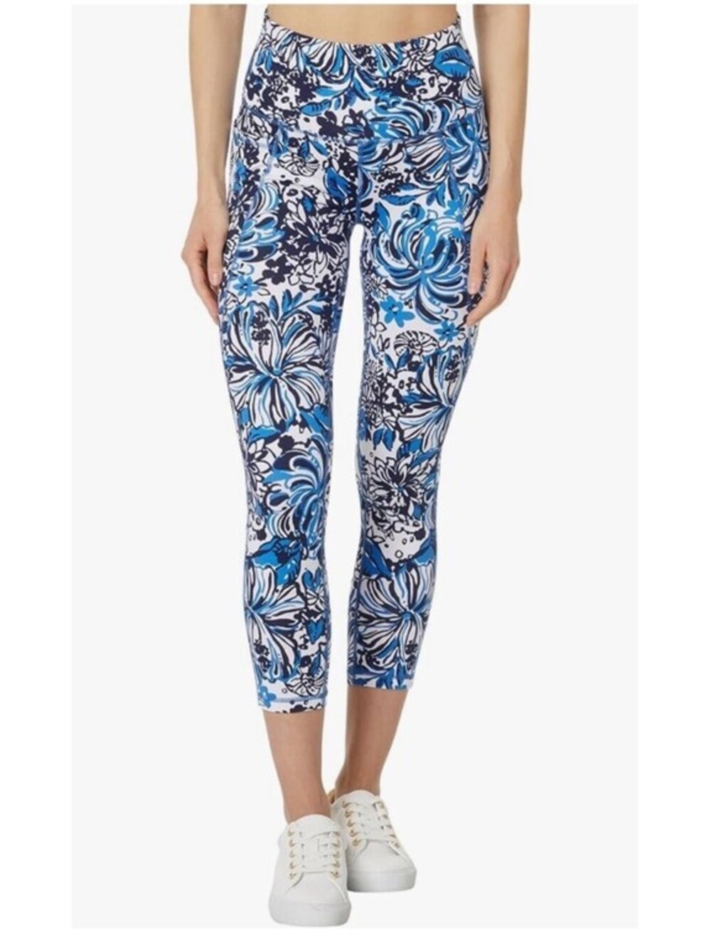 Lilly Pulitzer South Beach High Rise Athletic Capri Leggings  Blue Size XXL